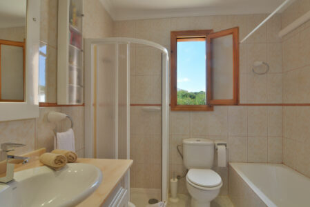 Bathroom In Beachfront Apartment In Son Serra De Marina