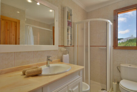 Bathroom In Beachfront Apartment In Son Serra De Marina