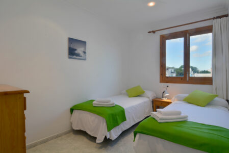 Bedroom In Beachfront Apartment In Son Serra De Marina
