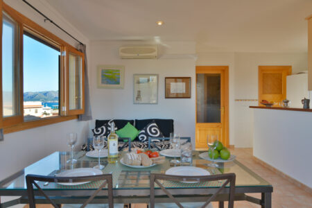 Dining Area In Sunny Apartment With Sea Views And A Terrace