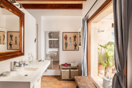 Full Bathroom In Tranquil Country Finca With Garden Pool And Workspace