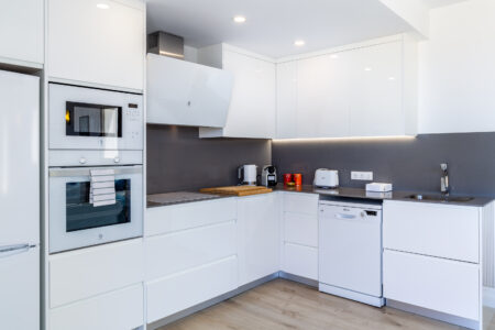 Fully Equipped Kitchen And Dining Area In Sunny Son Serra De Marina Townhouse