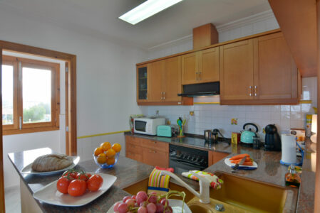 Kitchen In Beachfront Apartment In Son Serra De Marina