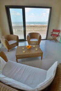Living Room In Beachfront Apartment In Son Serra De Marina