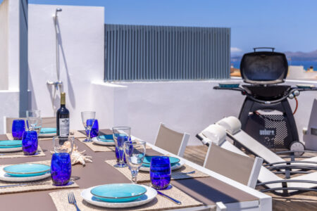 Outdoor Dining Area Terrace Modern 3 Bedroom House Son Serra De Marina