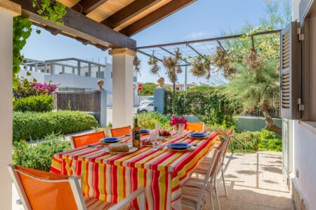 Patio In Detached House Near The Beach In Son Serra De Marina