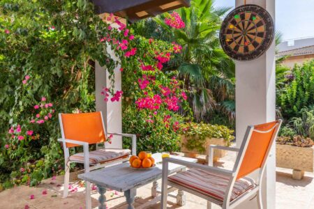 Patio In Detached House Near The Beach In Son Serra De Marina