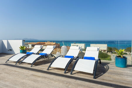 Sun Terrace Panoramic Sea Views Modern House Son Serra De Marina