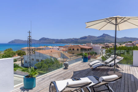Sun Terrace Panoramic Sea Views Modern House Son Serra De Marina