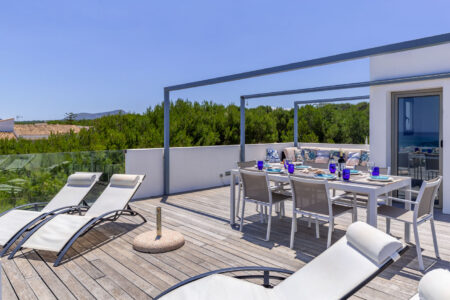 Sun Terrace Panoramic Sea Views Modern House Son Serra De Marina