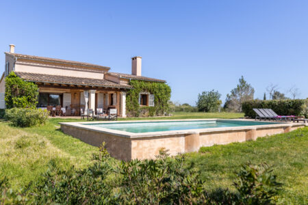 Swimming Pool Area In Tranquil Country Finca With Garden Pool And Workspace