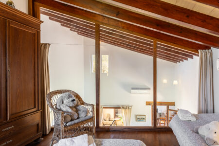 Upper Bedroom In Tranquil Country Finca With Garden Pool And Workspace