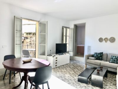 Dining Table In Two Bedroom Apartment With A Terrace In Palma Old Town
