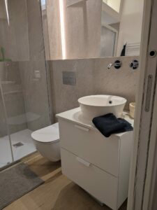Bathroom In One Bedroom Apartment In La Lonja With Community Terrace
