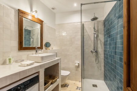 Bathrooms In Renovated Three Bedroom Apartment Near Ramblas
