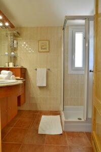 Bathrooms In Three Bedroom Apartment With A Terrace In Palmanova