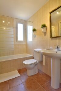 Bathrooms In Three Bedroom Apartment With A Terrace In Palmanova