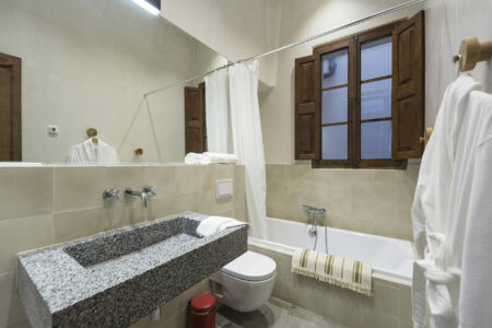 Bathrooms In Two Bedroom Apartment With Patio In Palma Old Town