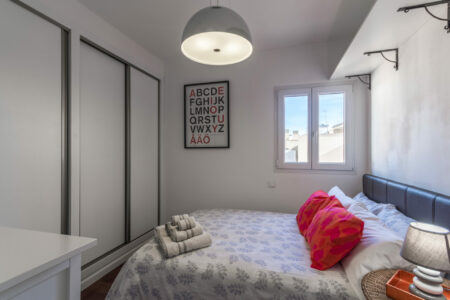 Bedroom In Elegant Penthouse With Terrace And Lift In Palma Old Town