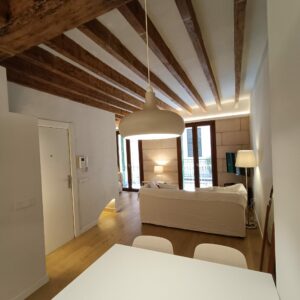 Dining Area In One Bedroom Apartment In La Lonja With Community Terrace