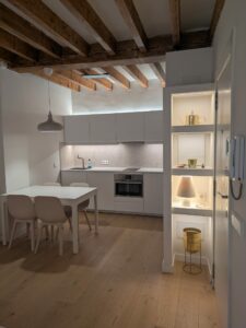 Dining Area In One Bedroom Apartment In La Lonja With Community Terrace