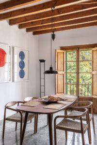 Dining Area In Renovated Three Bedroom Apartment Near Ramblas