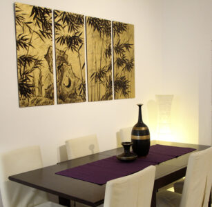 Dining Area In Three Bedroom Loft Apartment In Palma Old Town