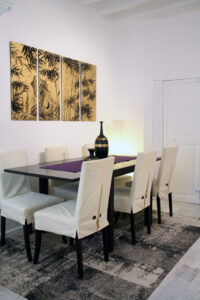 Dining Area In Three Bedroom Loft Apartment In Palma Old Town