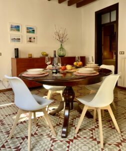 Dining Area In Two Bedroom Apartment With 5 Balconies