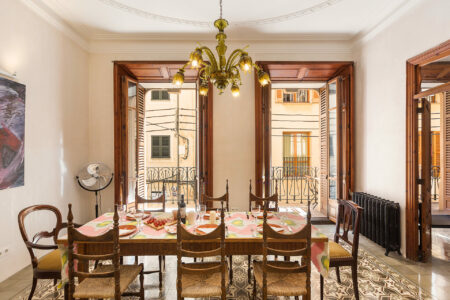 Dining Area In Two Bedroom Apartment With Patio In Palma Old Town 2