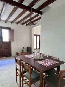 Dining Area In Village House In Muro With Pool