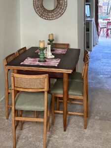 Dining Area In Village House In Muro With Pool