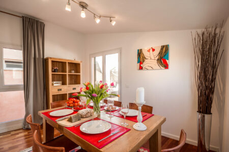 Dining Room In Elegant Penthouse With Terrace And Lift In Palma Old Town