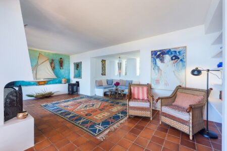 Frontline Villa In Capdepera Living Room
