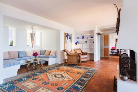 Frontline Villa In Capdepera Living Room