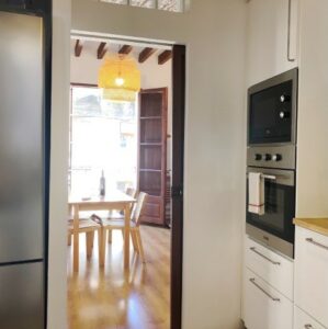 Kitchen At Spacious One Bedroom Apartment Near Plaza Mayor