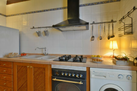 Kitchen At Sunny Two Bedroom Apartment With A Terrace In Palma Old Town