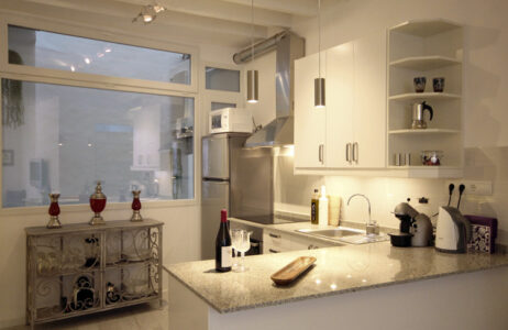 Kitchen In Three Bedroom Loft Apartment In Palma Old Town