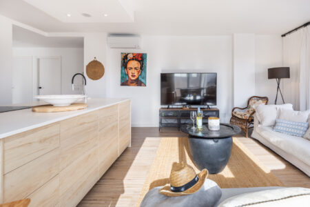 Kitchen In Two Bedroom Apartment In Santa Catalina With Shared Terrace