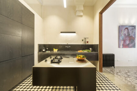 Kitchen In Two Bedroom Apartment With Patio In Palma Old Town