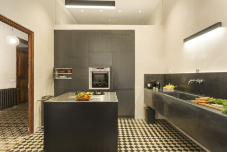 Kitchen In Two Bedroom Apartment With Patio In Palma Old Town