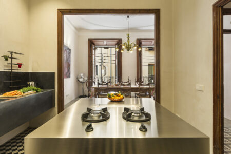 Kitchen In Two Bedroom Apartment With Patio In Palma Old Town