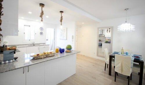 Kitchen In Two Bedroom Boutique Apartment In Paguera
