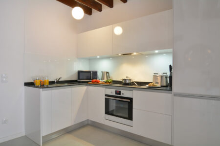 Kitchen Two Bedroom Boutique Loft In Palma Old Town