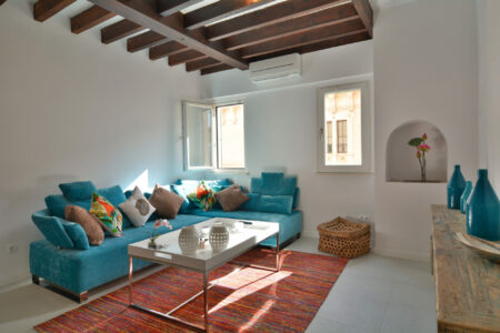 Living Area At Bedroom Boutique Loft In Palma Old Town