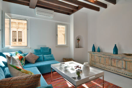Living Area At Bedroom Boutique Loft In Palma Old Town