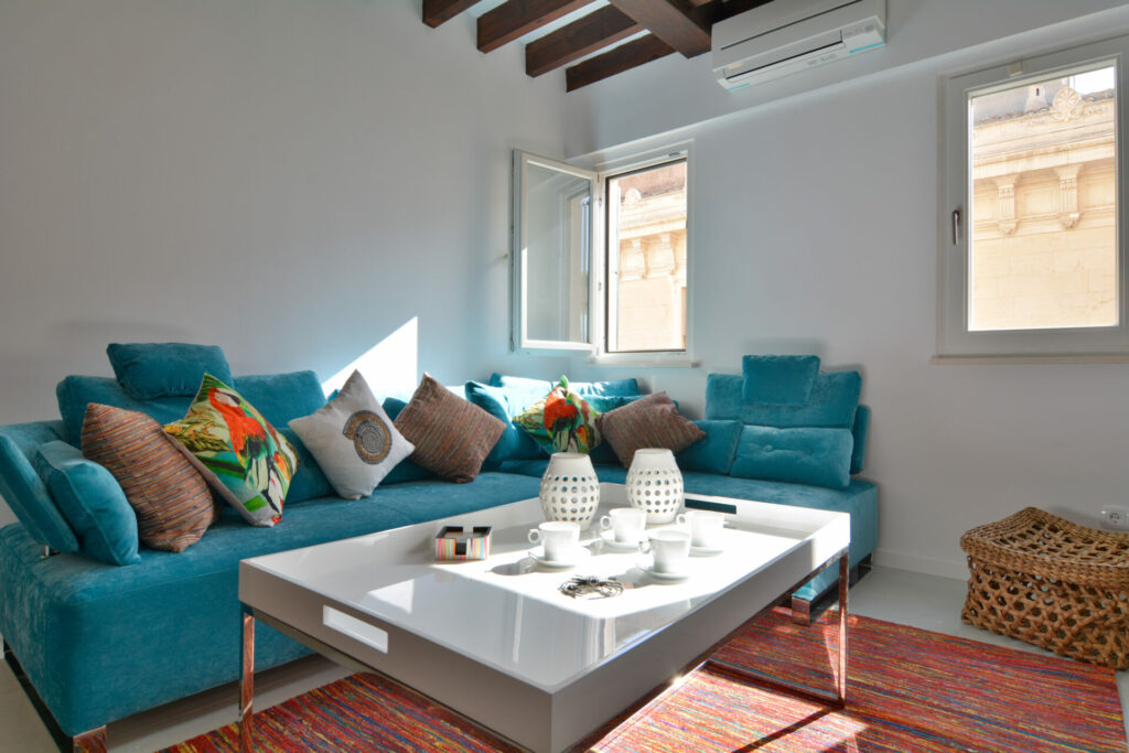 Living Area At Bedroom Boutique Loft In Palma Old Town