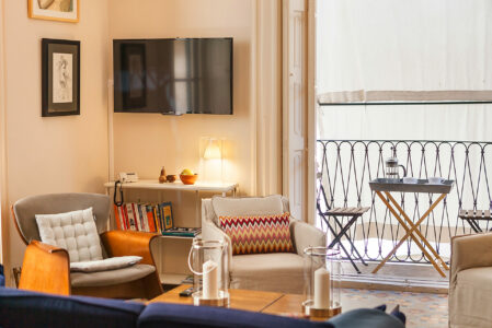 Living Area In Beautiful Two Bedroom Loft In Palma Old Town