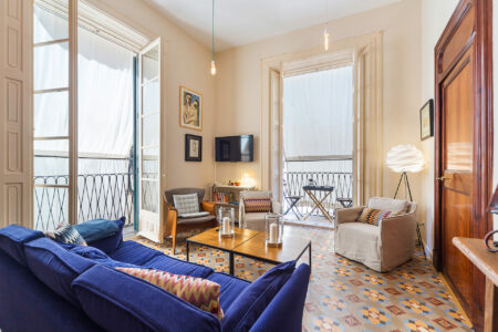 Living Area In Beautiful Two Bedroom Loft In Palma Old Town