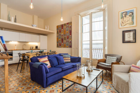 Living Area In Beautiful Two Bedroom Loft In Palma Old Town